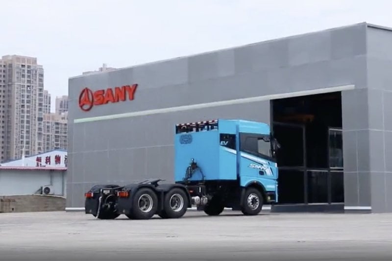SANY’s first intelligent battery swapping station debuts